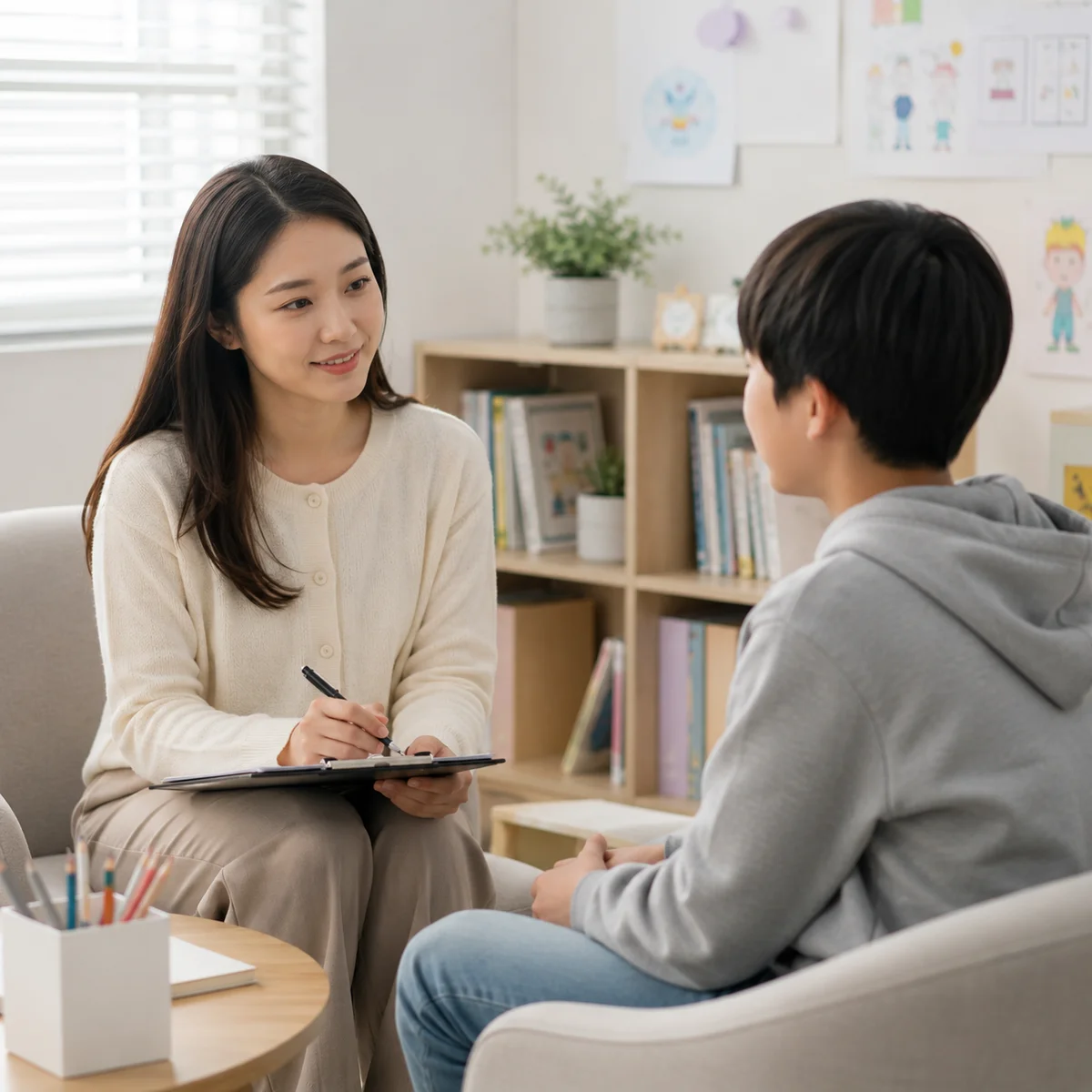 아동·청소년 상담 상담 이미지